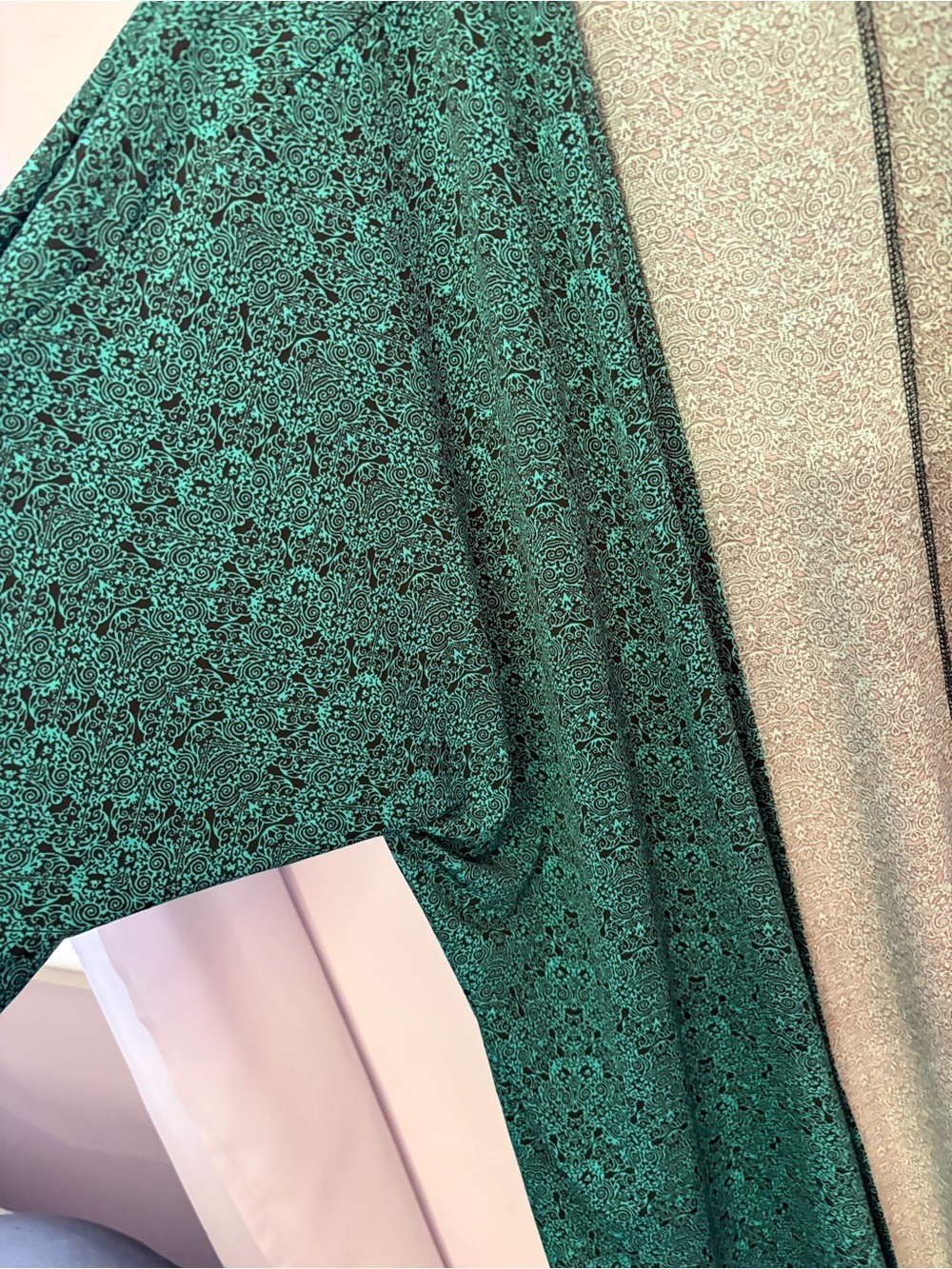 LuLaRoe Teal  Printed Jacket,EUC,Size L - Picture 8 of 11